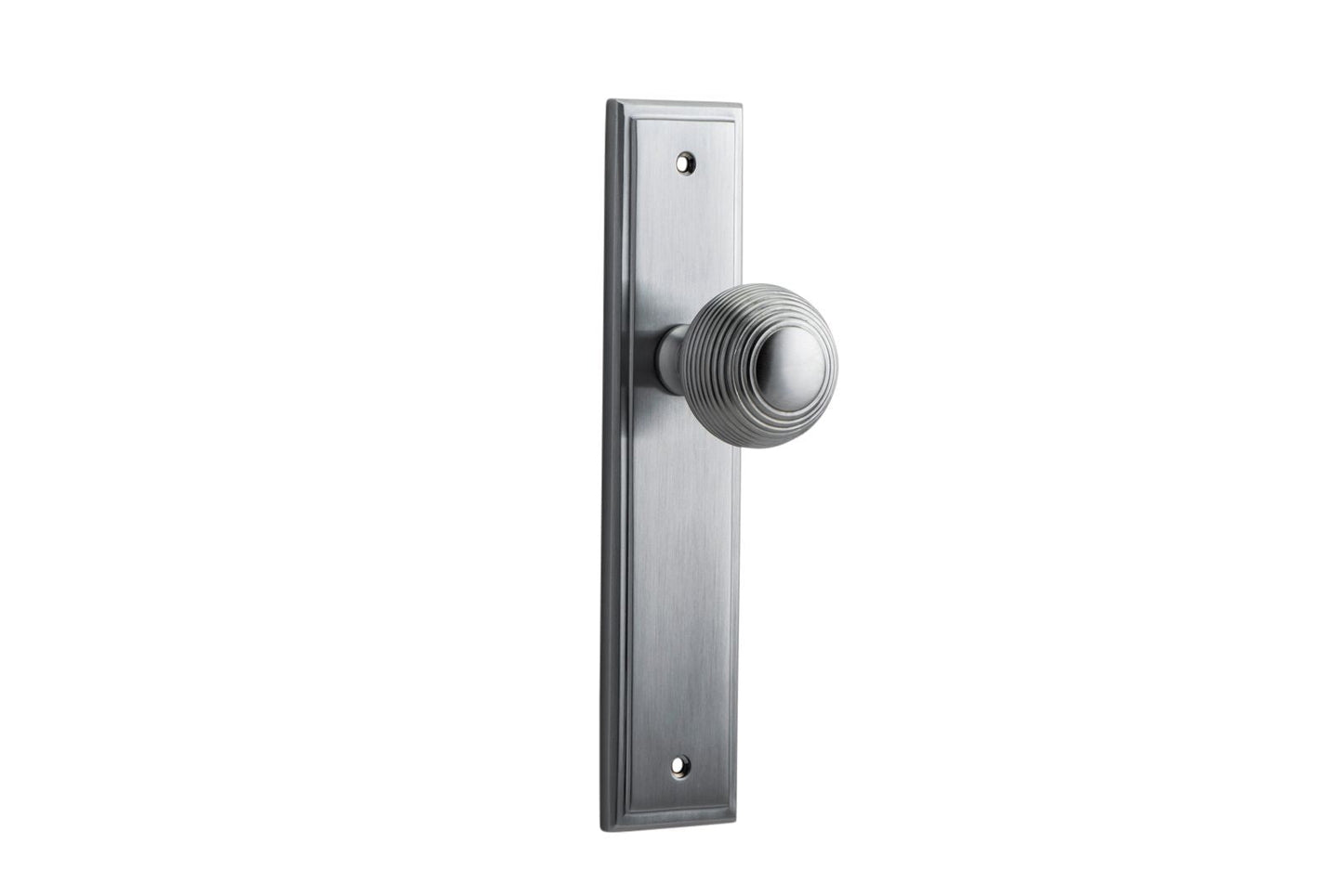 Guildford Knob Stepped Brushed Chrome