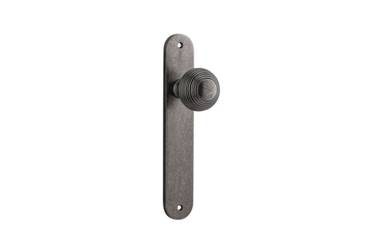 Guildford Knob Oval Distressed Nickel