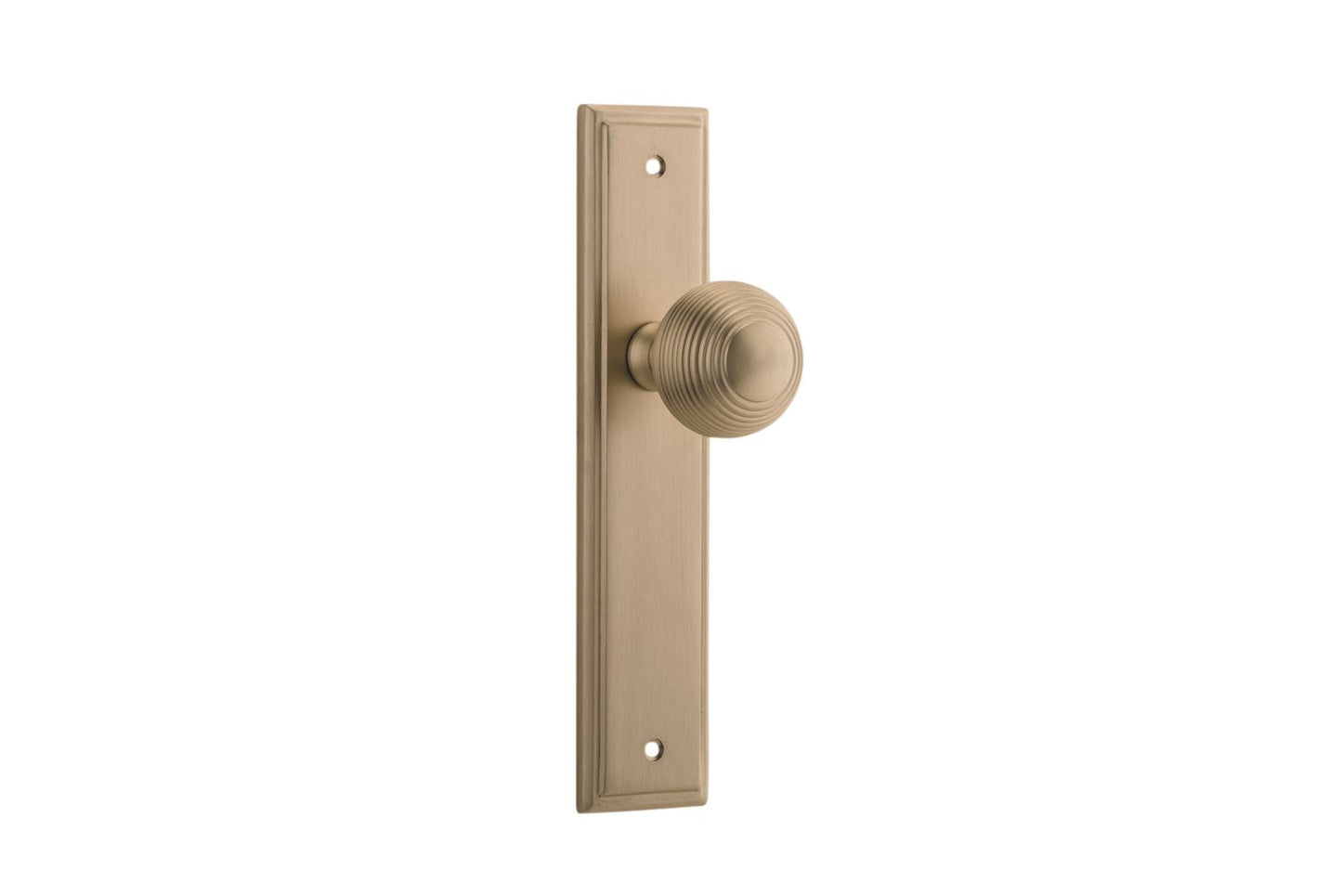 Guildford Knob Stepped Brushed Brass