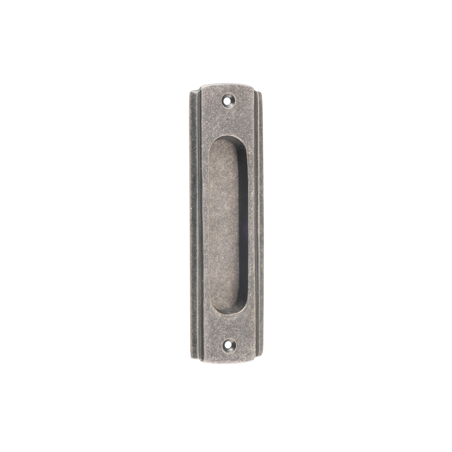 Traditional Sliding Door Pull Rumbled Nickel