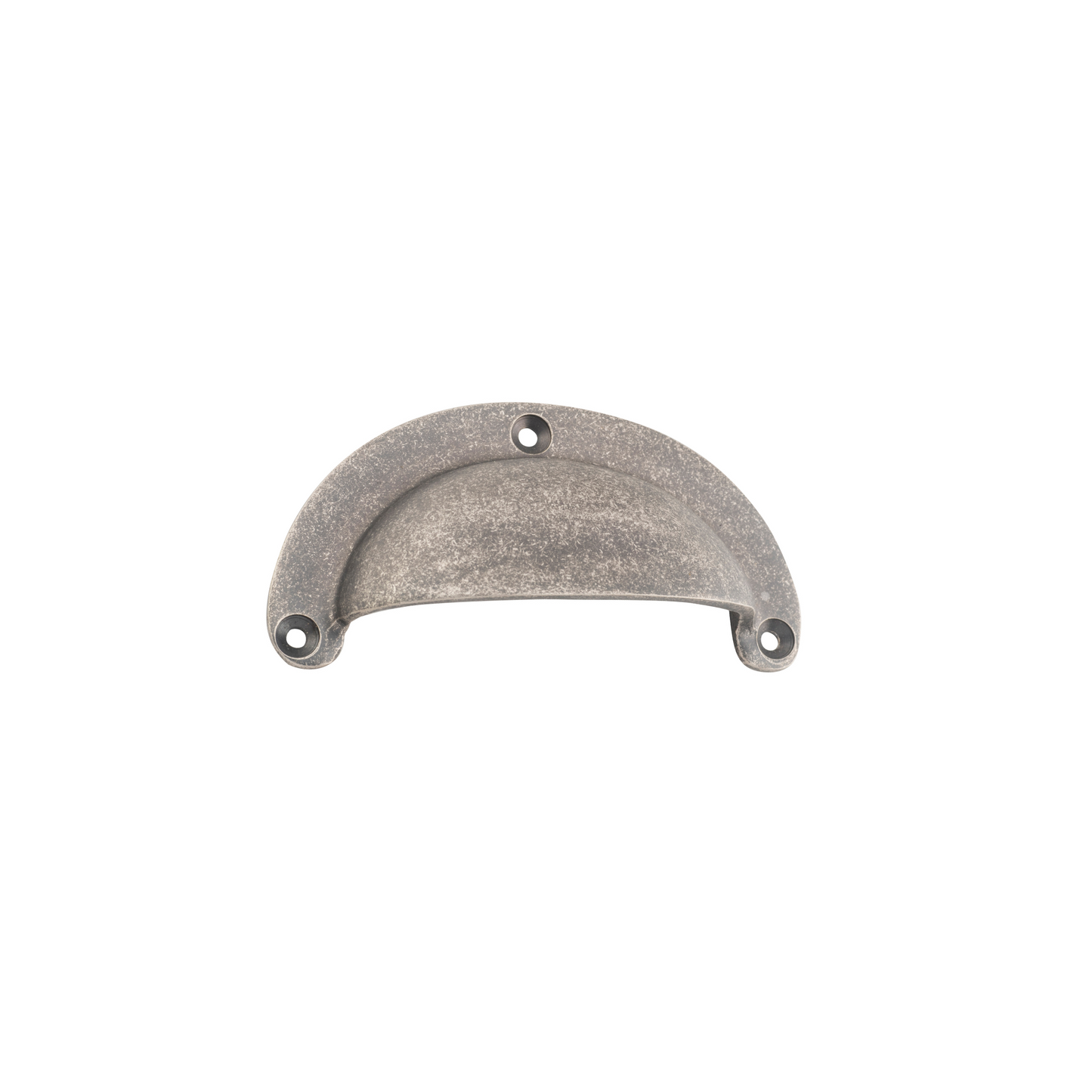 Drawer Pull Plain Large Rumbled Nickel
