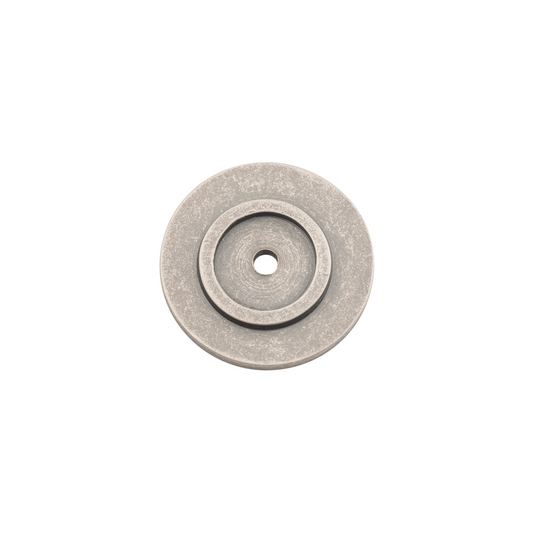 Knob Backplate Rumbled Nickel 32mm