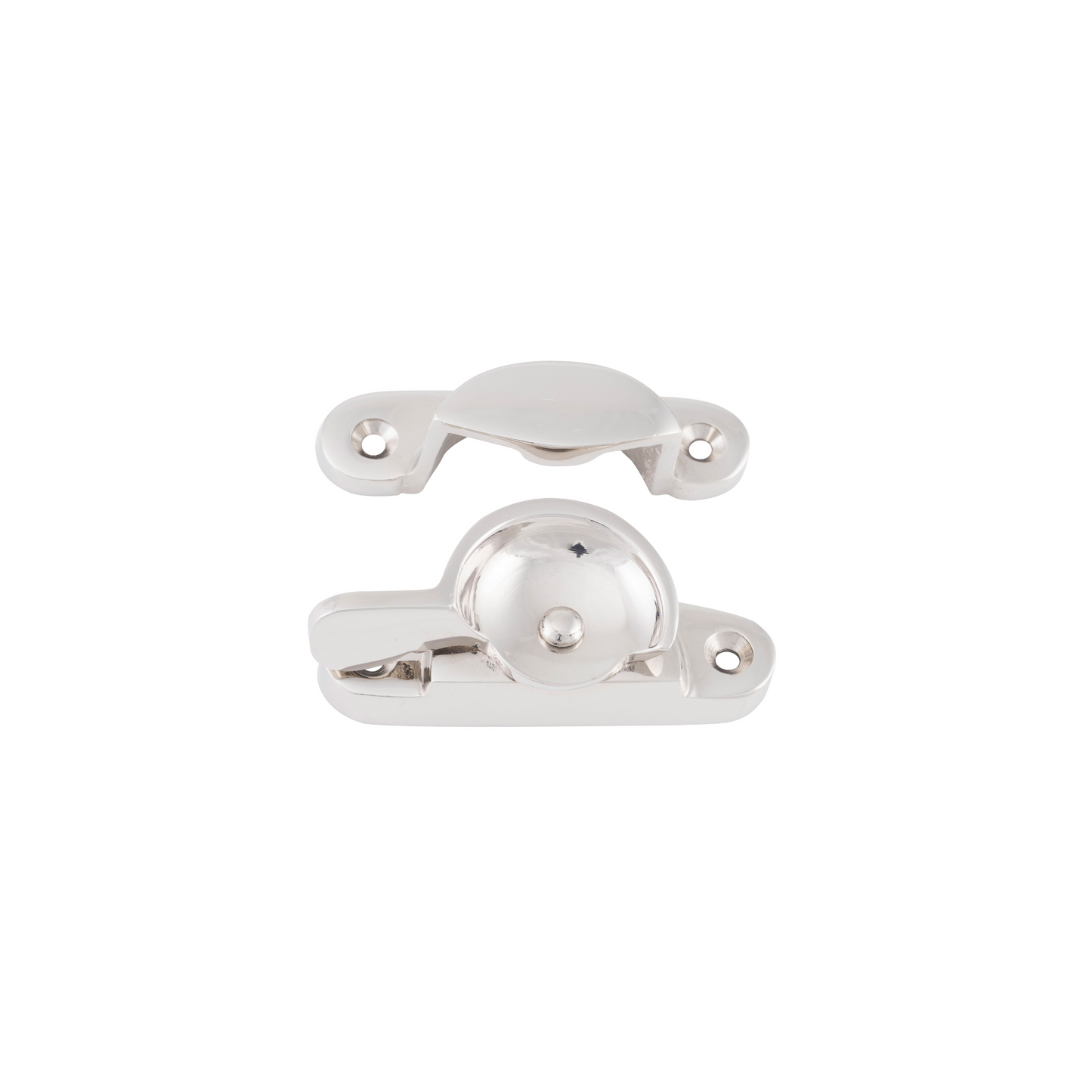 Sash Fastener - Narrow Polished Nickel