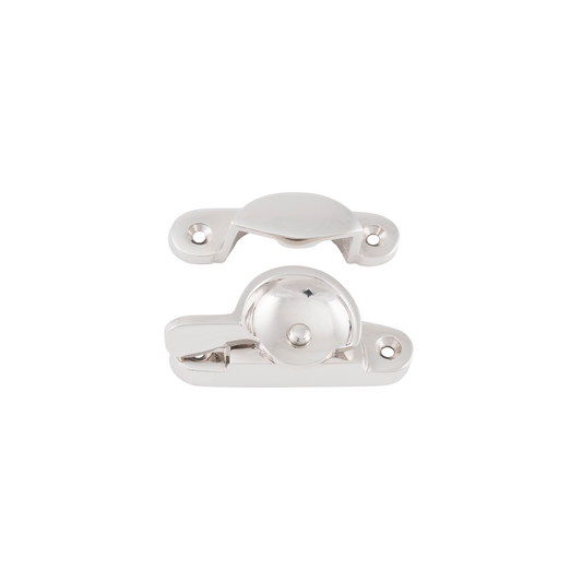 Sash Fastener - Narrow Polished Nickel