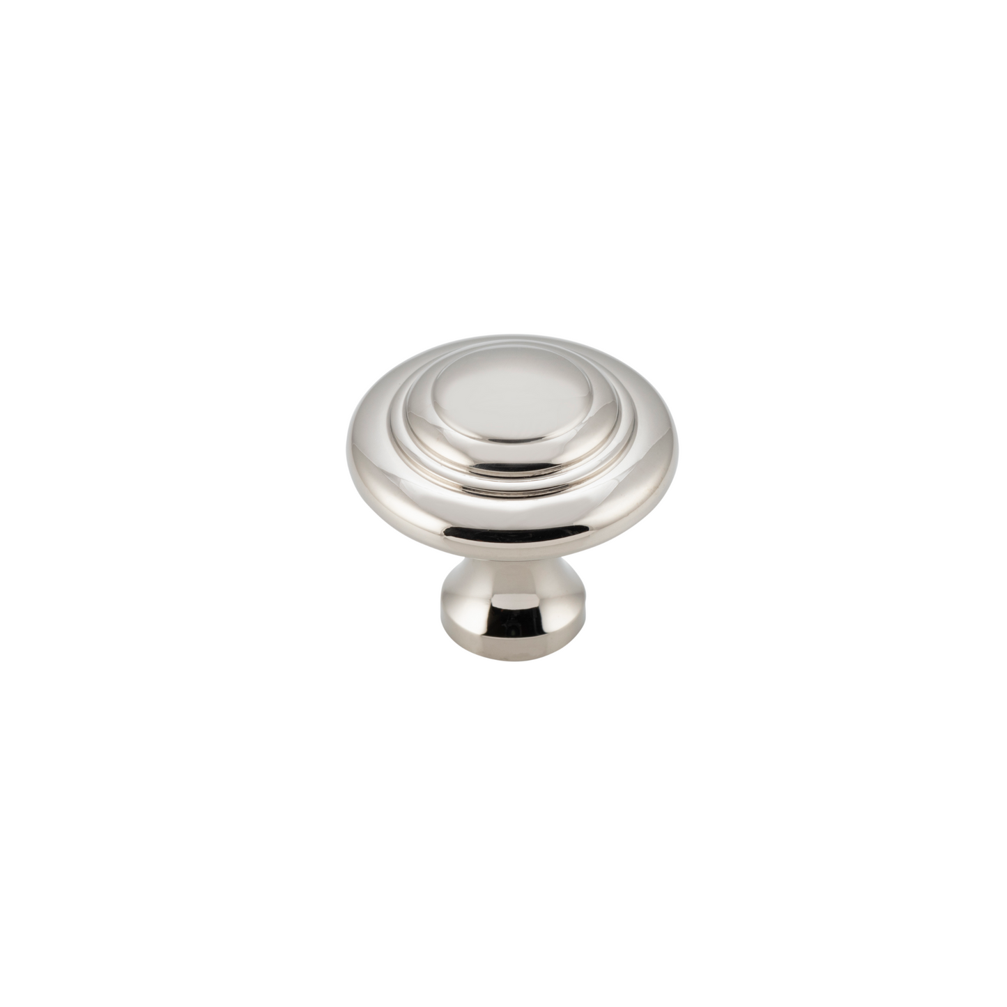 Cupboard Knob Domed Polished Nickel 25mm