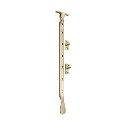 Casement Stay - Base Fix Satin Brass 300mm