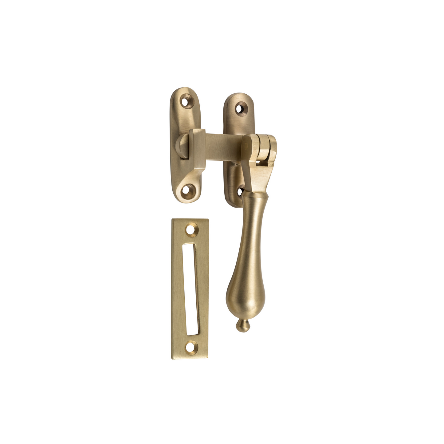 Casement Fastener - Long Throw Satin Brass
