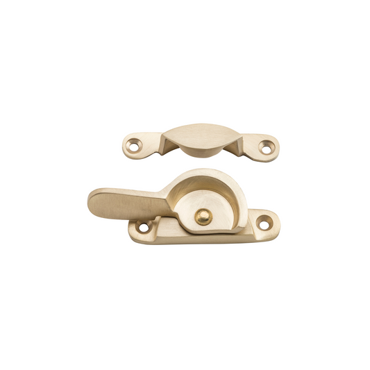 Sash Fastener - Narrow Satin Brass