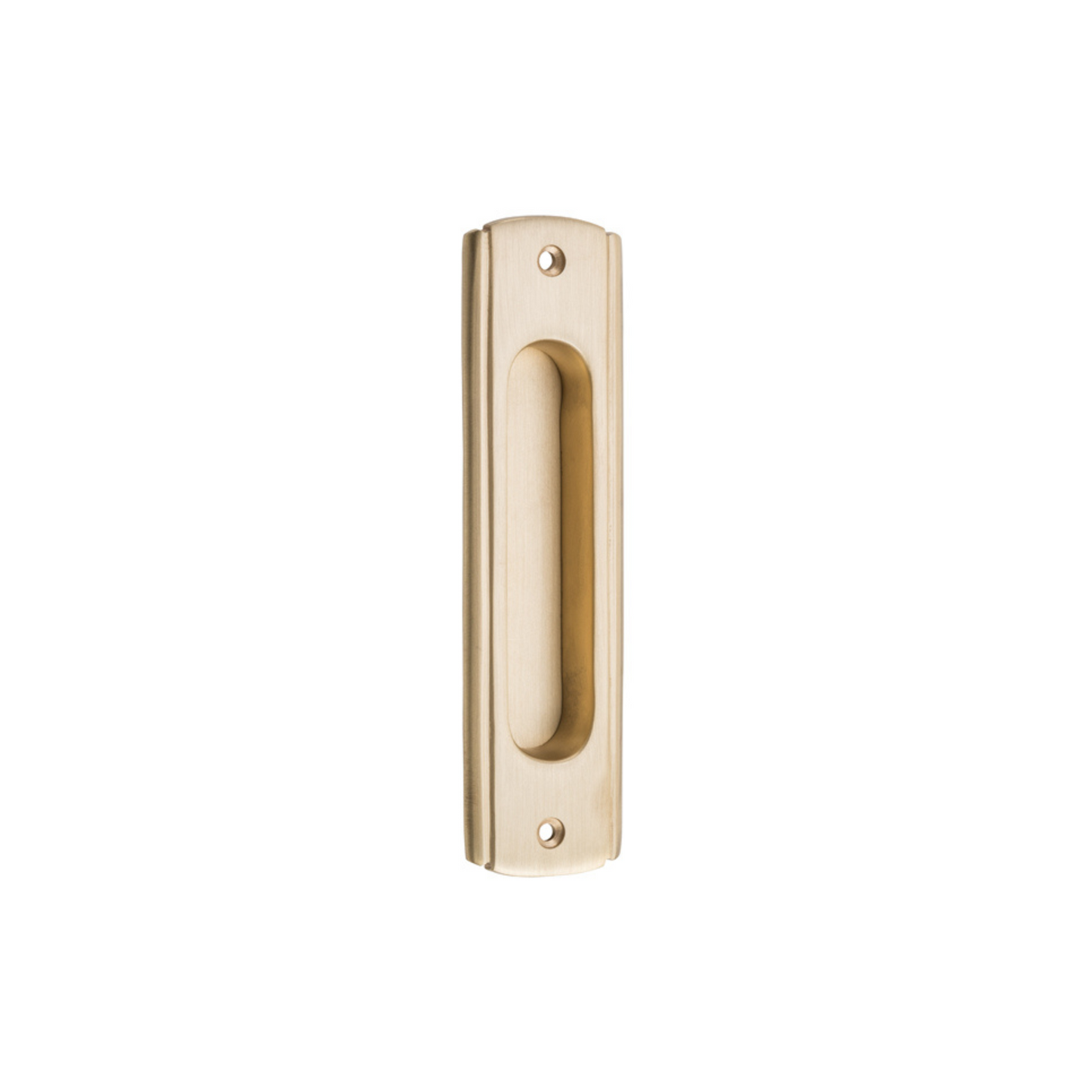 Traditional Sliding Door Pull Satin Brass
