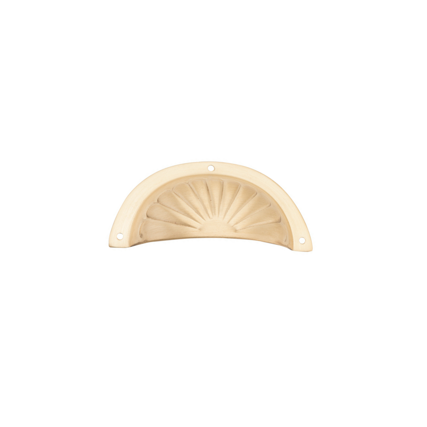 Drawer Pull Fluted Satin Brass