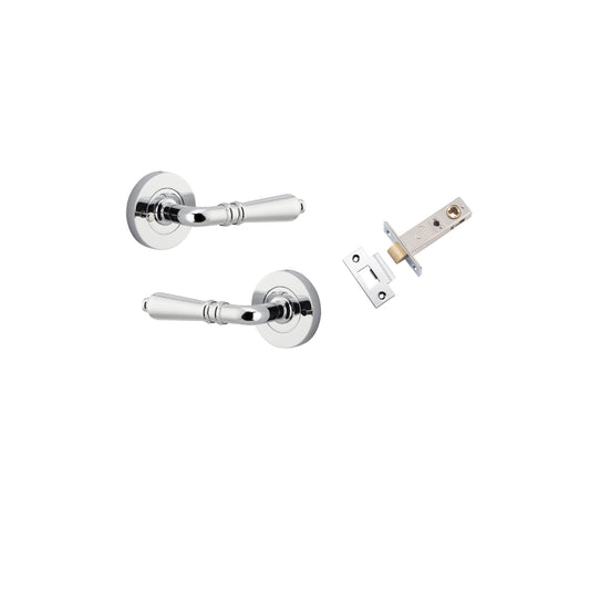 Sarlat Lever on Rose Polished Chrome Inbuilt Privacy Kit