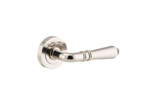 Sarlat Lever on Rose Polished Nickel