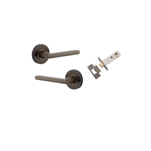 Baltimore Lever on Rose Signature Brass Inbuilt Privacy Kit