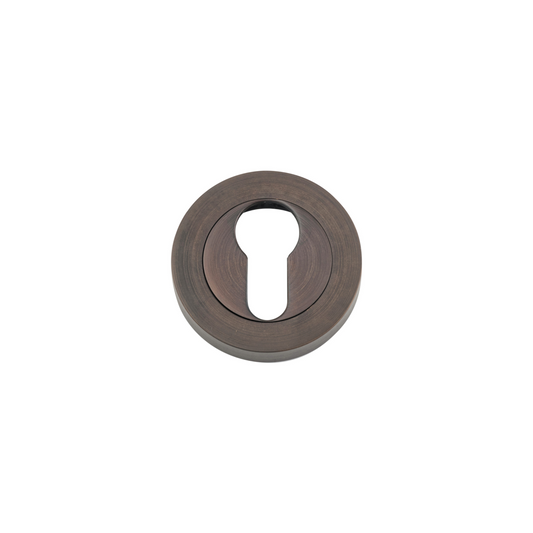 Euro Escutcheon Round Pair Signature Brass