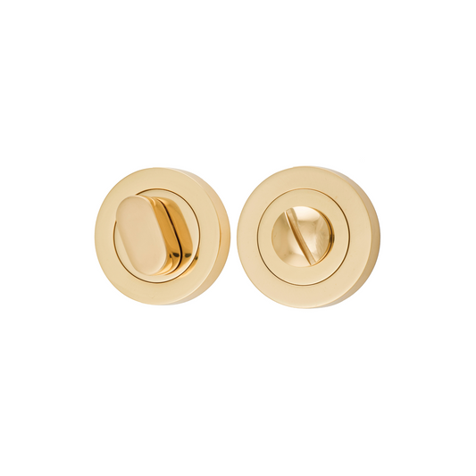 Privacy Turn Round Polished Brass 52mm