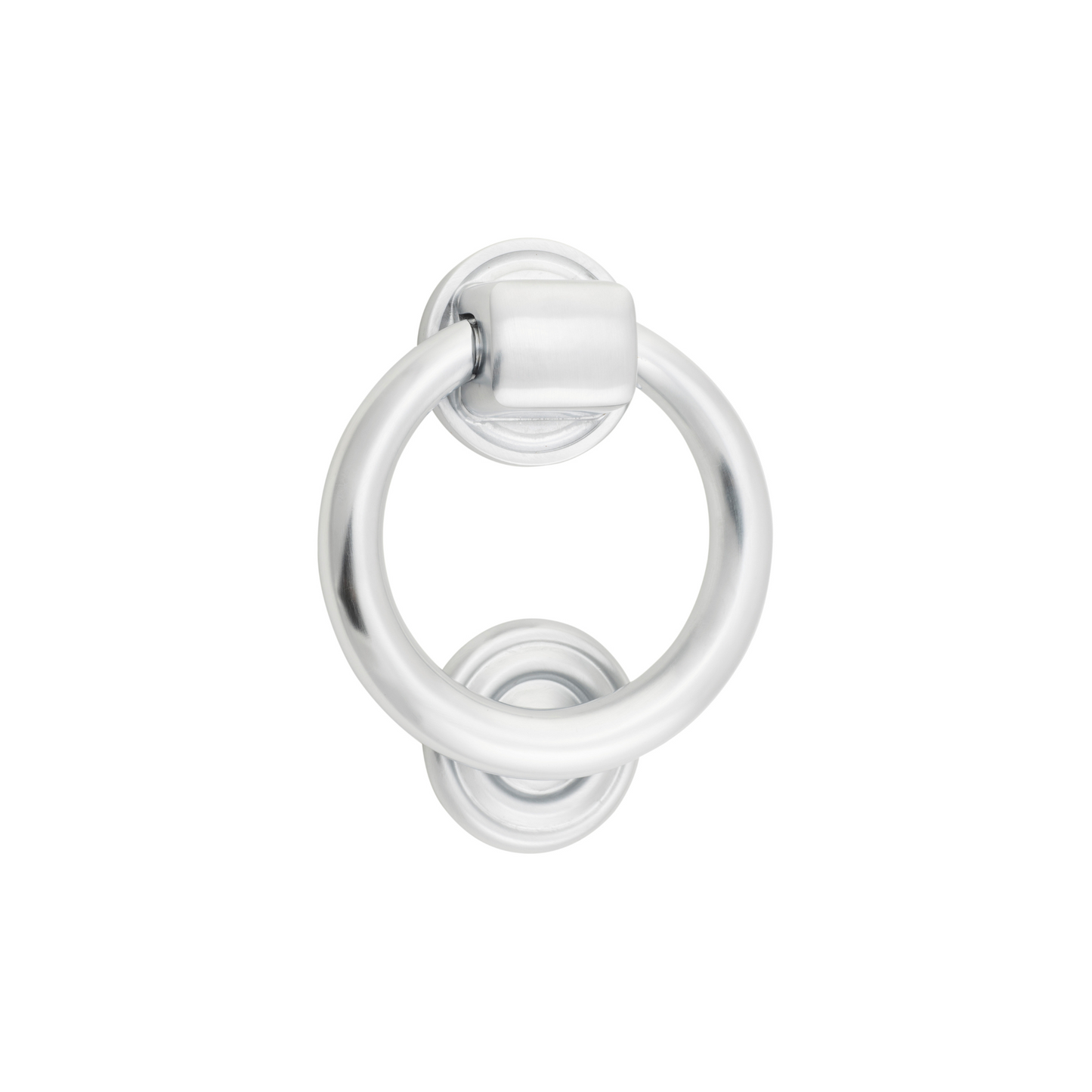 Ring Door Knocker Brushed Chrome