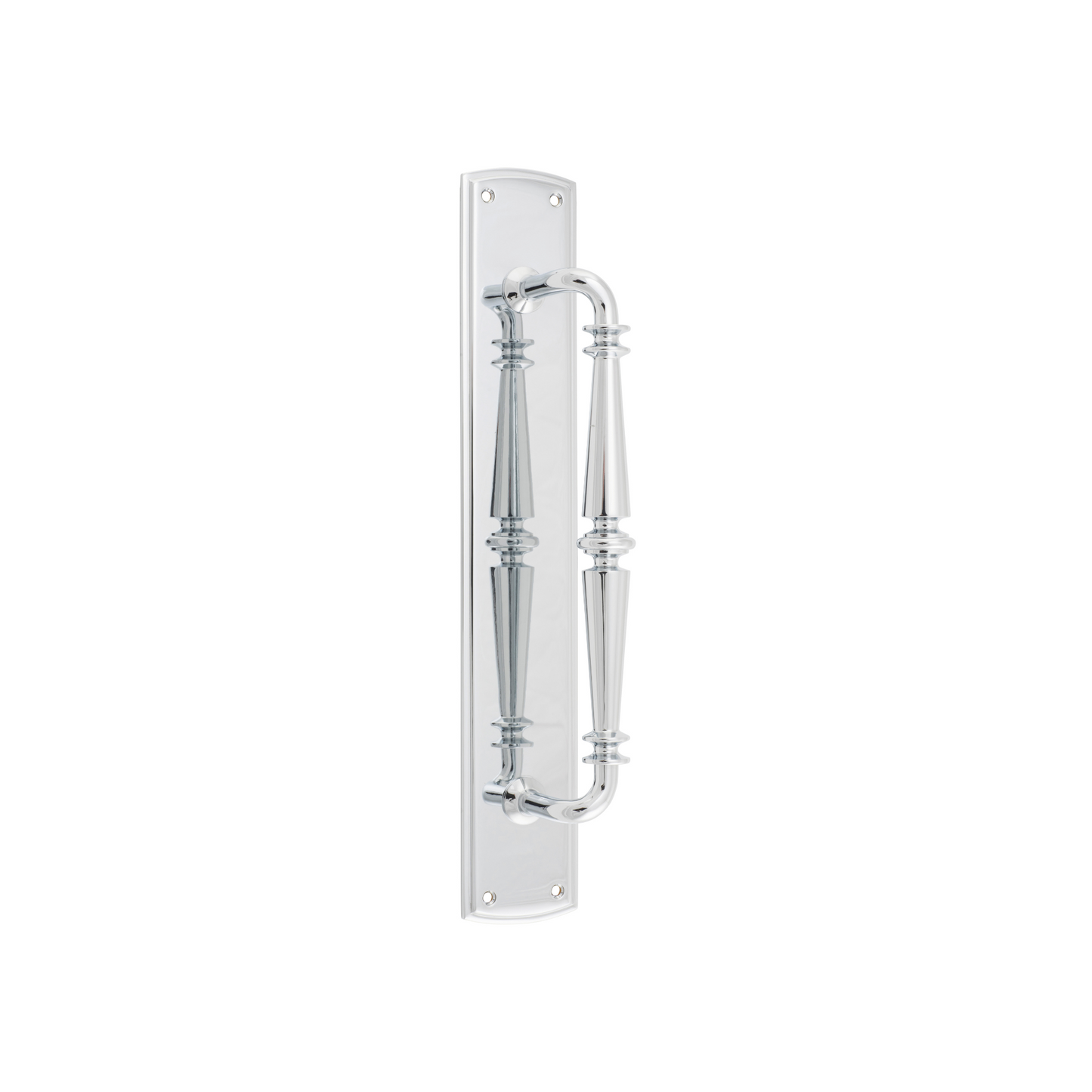 Sarlat Pull Handle on Backplate Polished Chrome