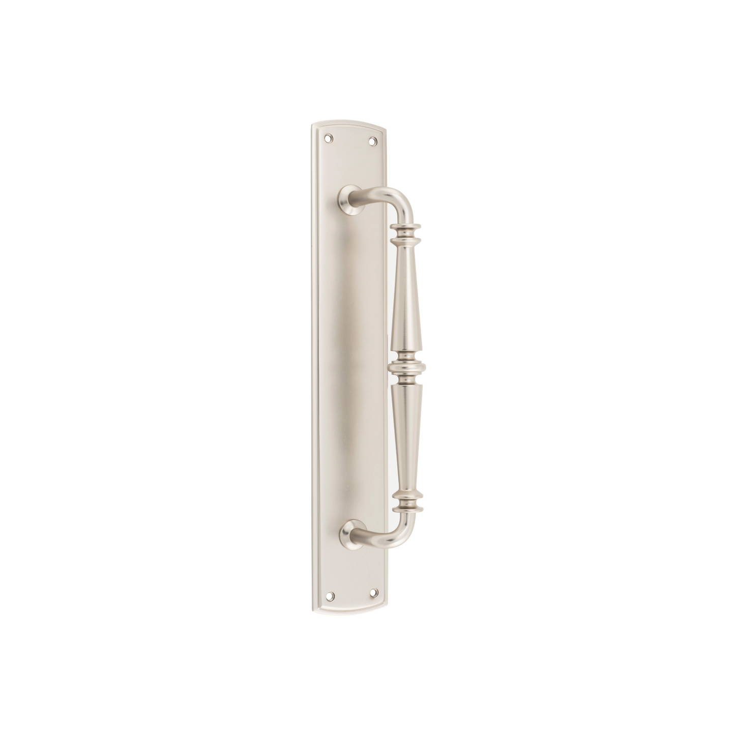 Sarlat Pull Handle on Backplate Satin Nickel