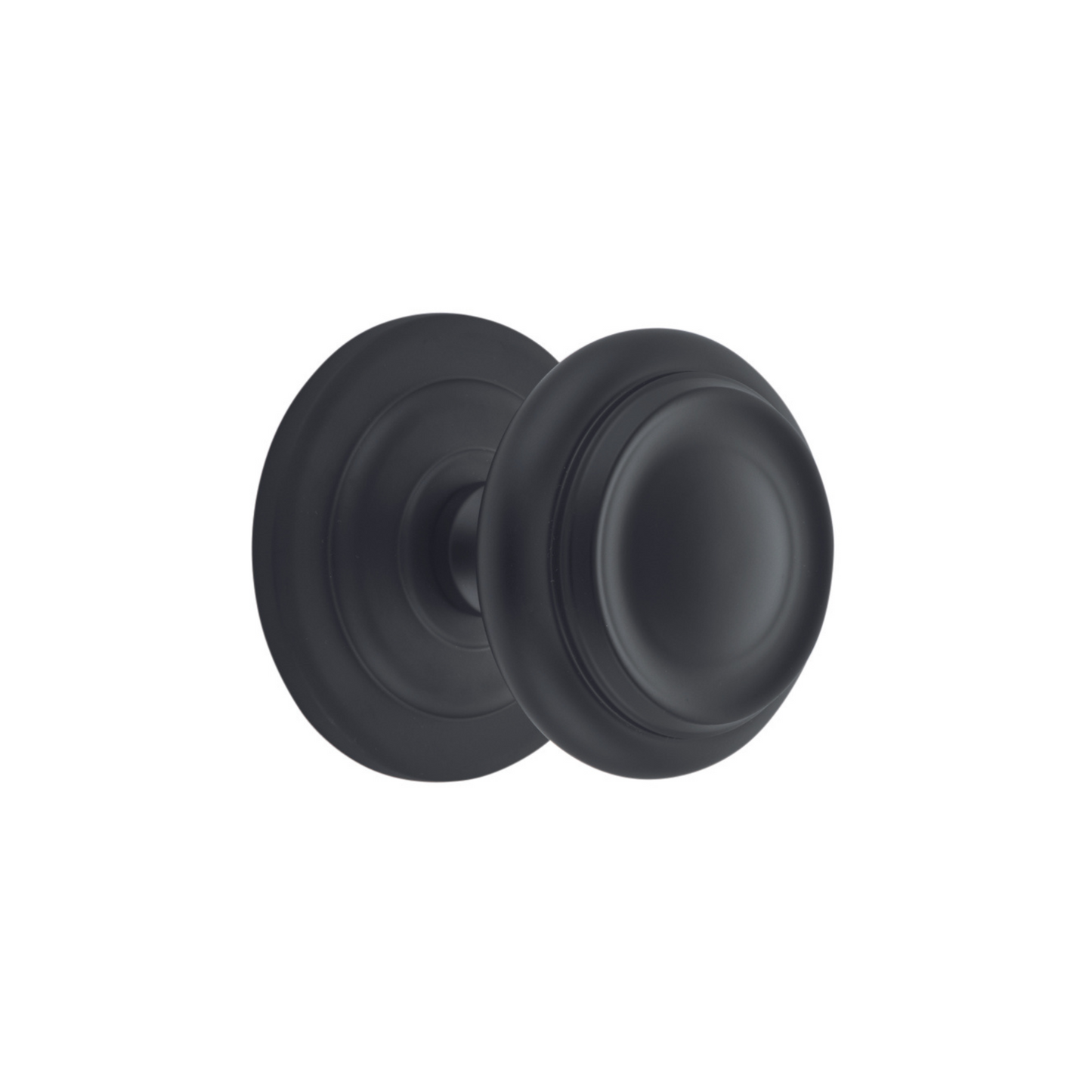 Sarlat Centre Door Knob Matt Black