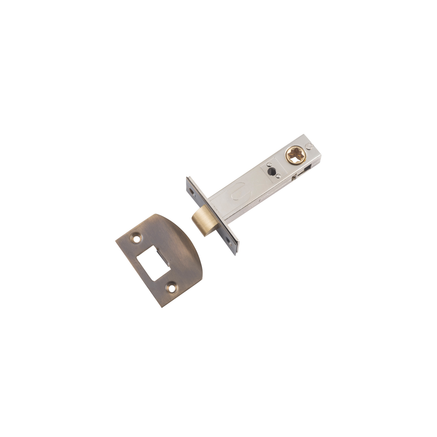 Tube Latch - Split Cam Antique Brass 70mm