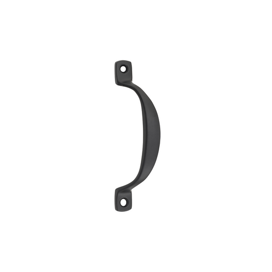 Offset Pull Handle Matt Black 100mm