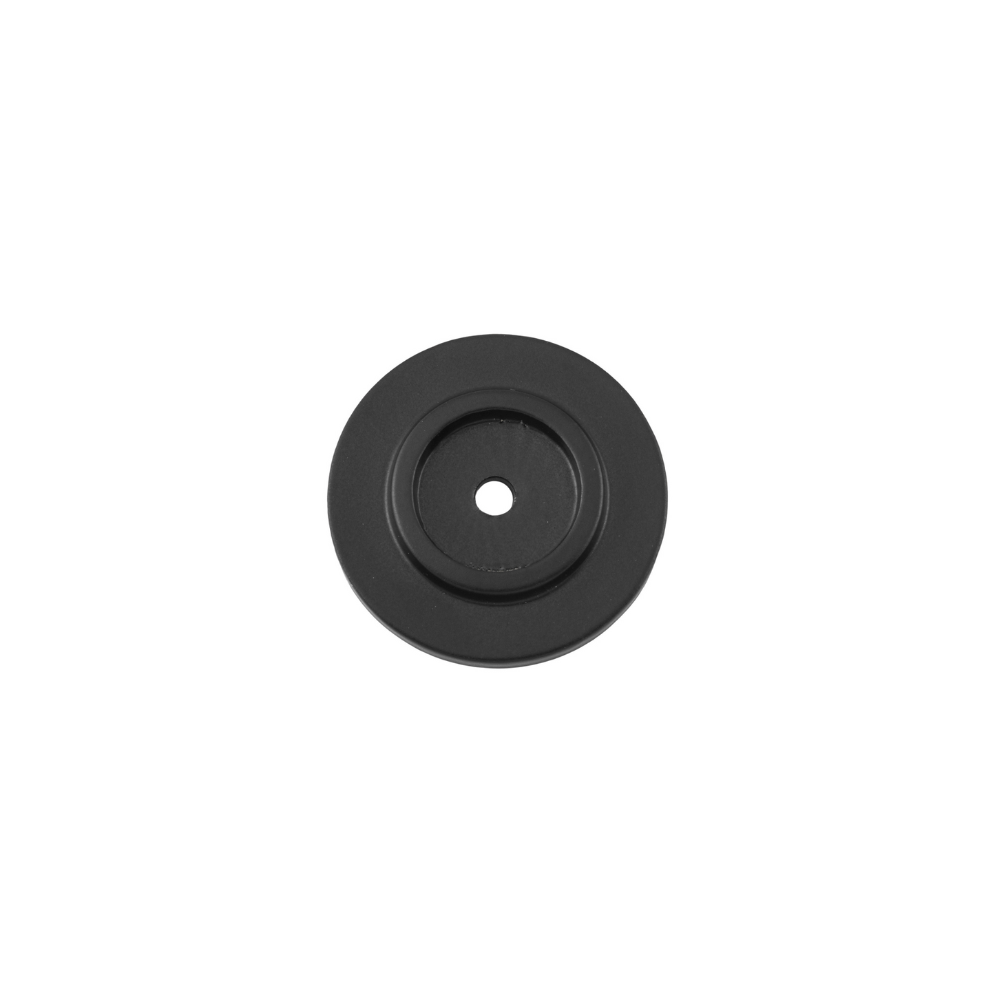Knob Backplate Matt Black 25mm