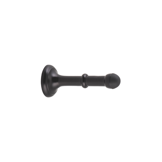 Door Stop - Concealed Fix Matt Black 100mm