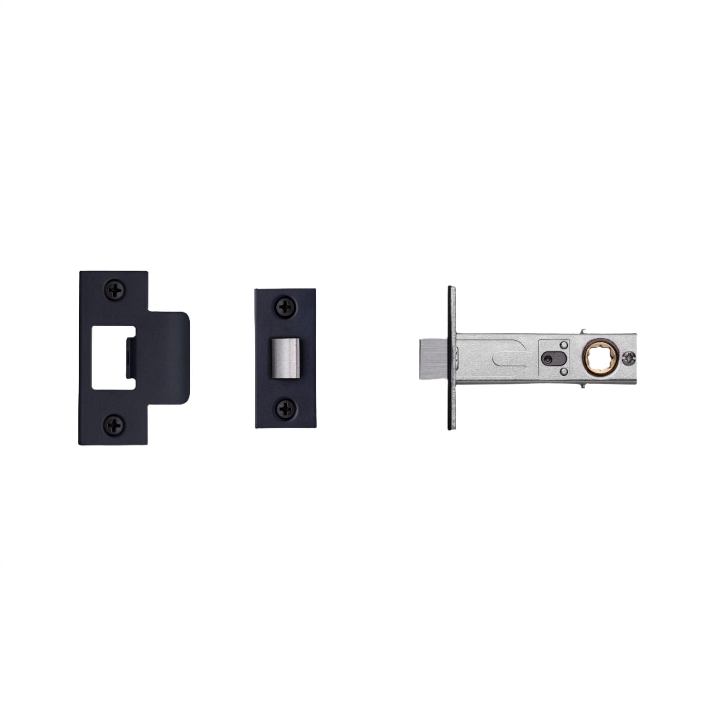 Tubular Latch / Door Handle / Privacy / Black - 60mm