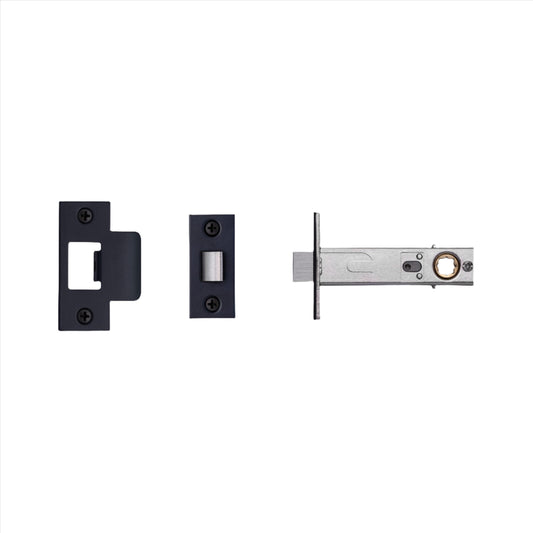 Tubular Latch / Door Handle / Privacy / Black - 70mm