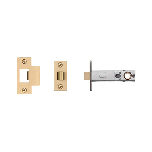 Tubular Latch / Door Handle / Privacy / Brass - 70mm