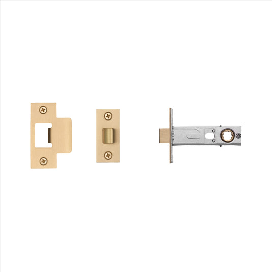 Tubular Latch / Door Handle / Passage / Brass - 60mm