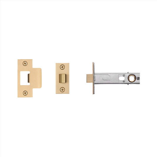 Tubular Latch / Door Handle / Passage / Brass - 70mm