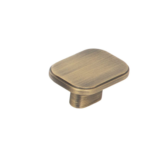 Aspen Solid Brass Knob Dark Brushed Brass