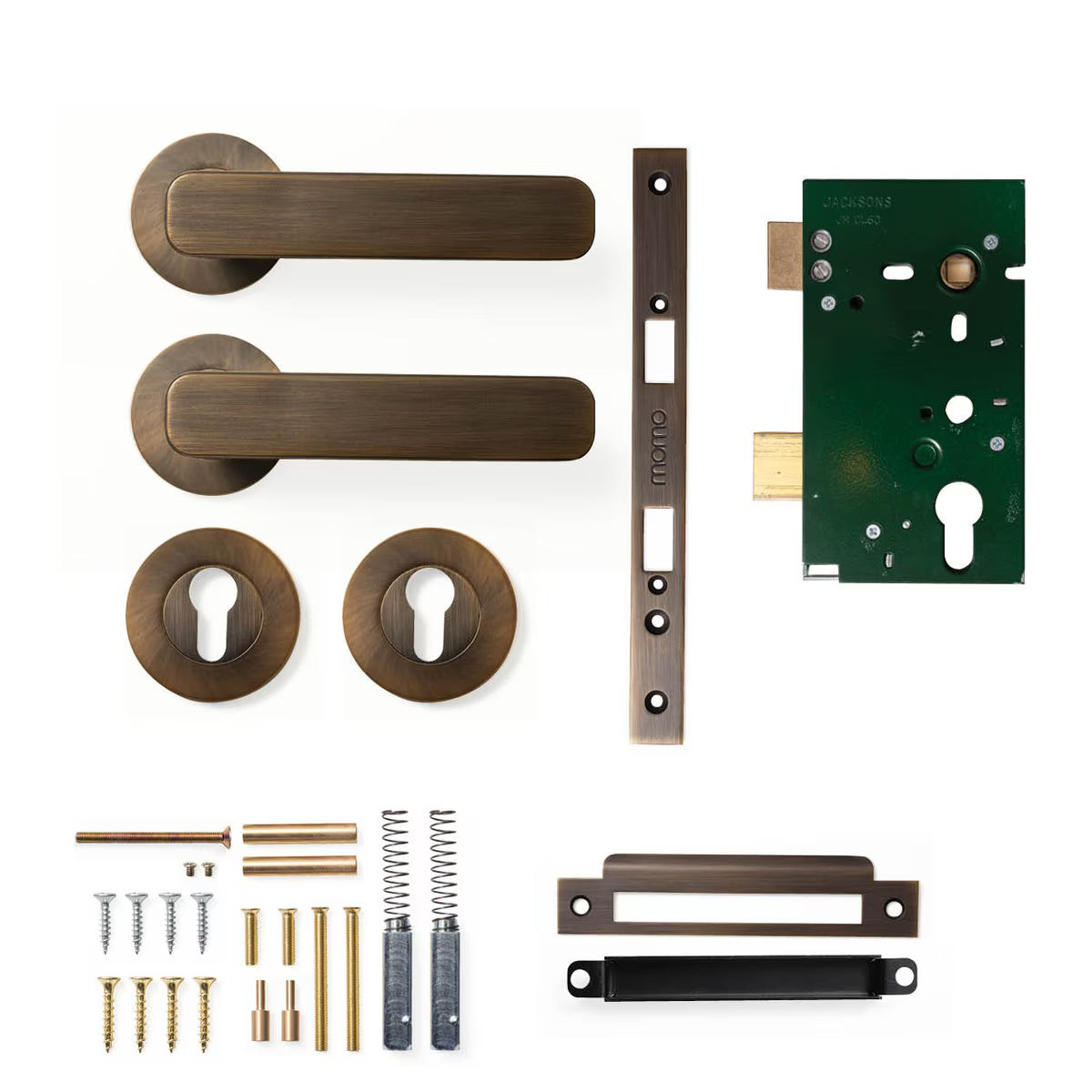 Aspen Lever Mortice Entrance Set Bronze