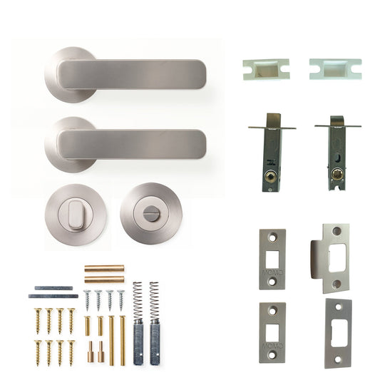 Aspen Lever Privacy Set Dull Brushed Nickel