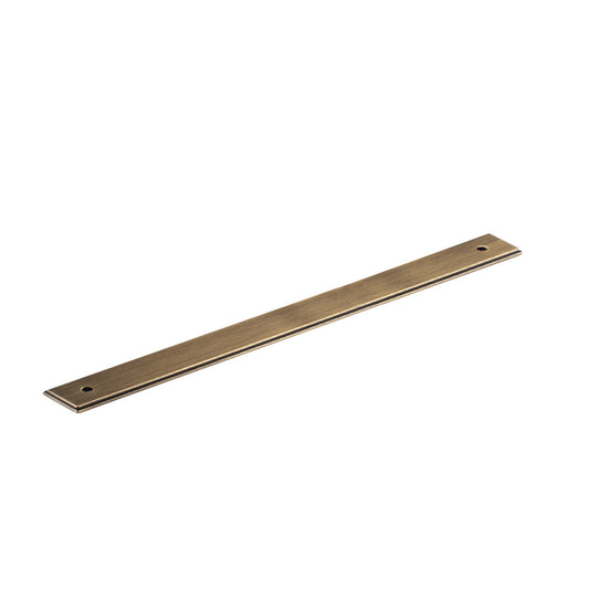 Barrington Backplate to suit Bar Handle Dark Brushed Brass 320mm