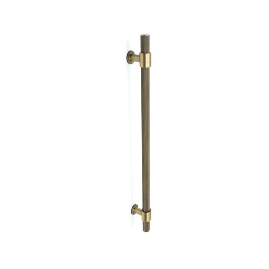 Belgravia Knurled Door Pull with Back-to-Back Fixing 416mm Dark Brushed Brass