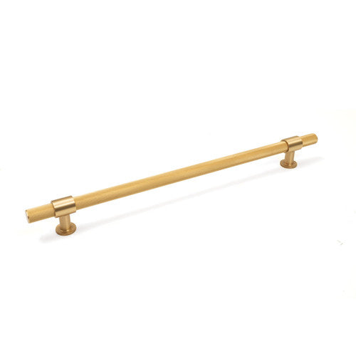 Belgravia Knurled Solid Brass Appliance Pull Brushed Satin Brass 416mm
