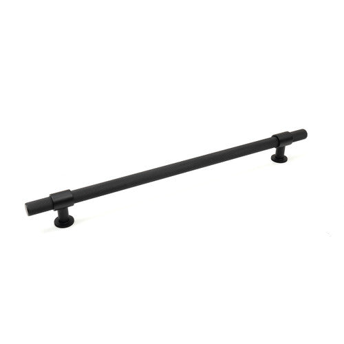 Belgravia Knurled Solid Brass Appliance Pull Matt Black 416mm