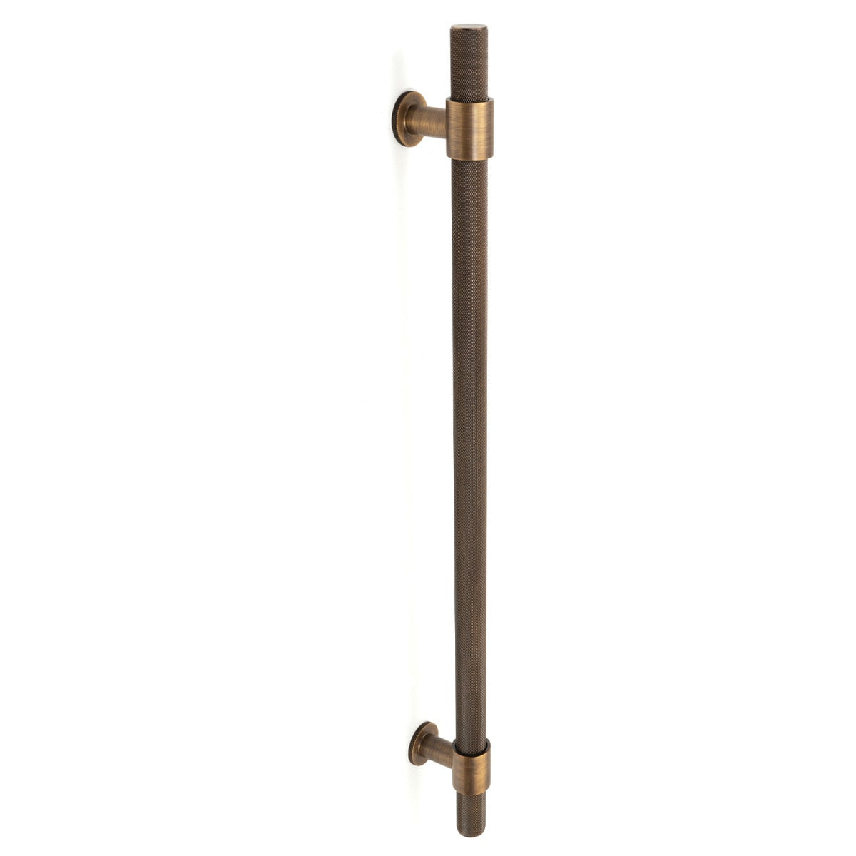 Belgravia Knurled Entry Pull Handle Bronze