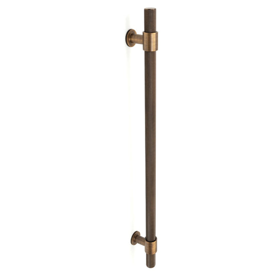 Belgravia Knurled Entry Pull Handle Bronze