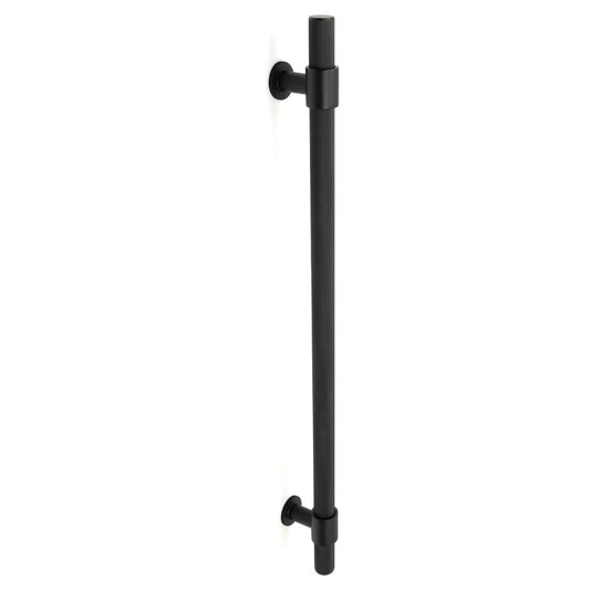 Belgravia Knurled Entry Pull Handle Matt Black