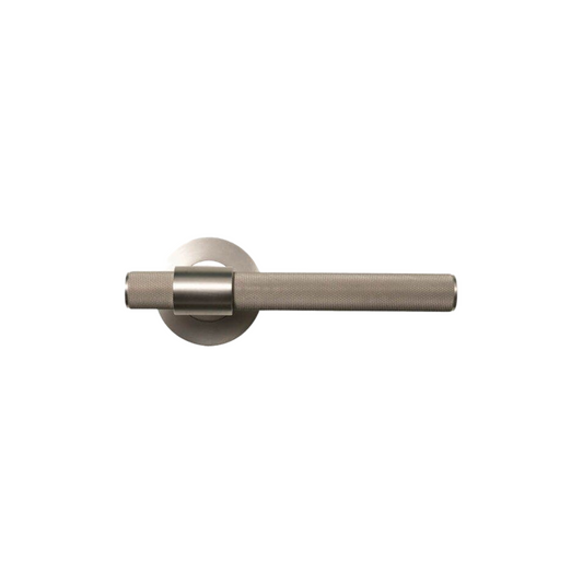 Belgravia Knurled Lever Handle Set Dull Brushed Nickel
