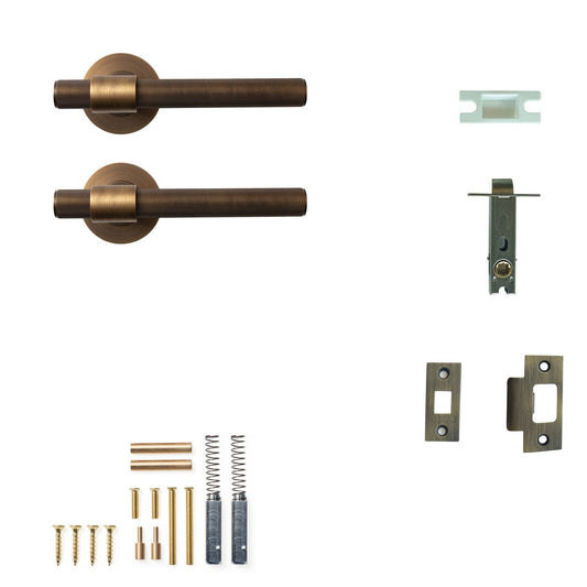 Belgravia Lined Lever Passage Set Bronze