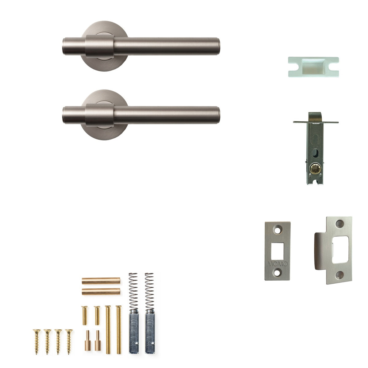 Belgravia Plain Lever Passage Set Dull Brushed Nickel