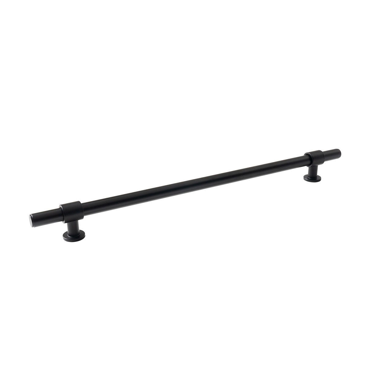 Belgravia Plain Solid Brass Bar Pull Matt Black 320mm