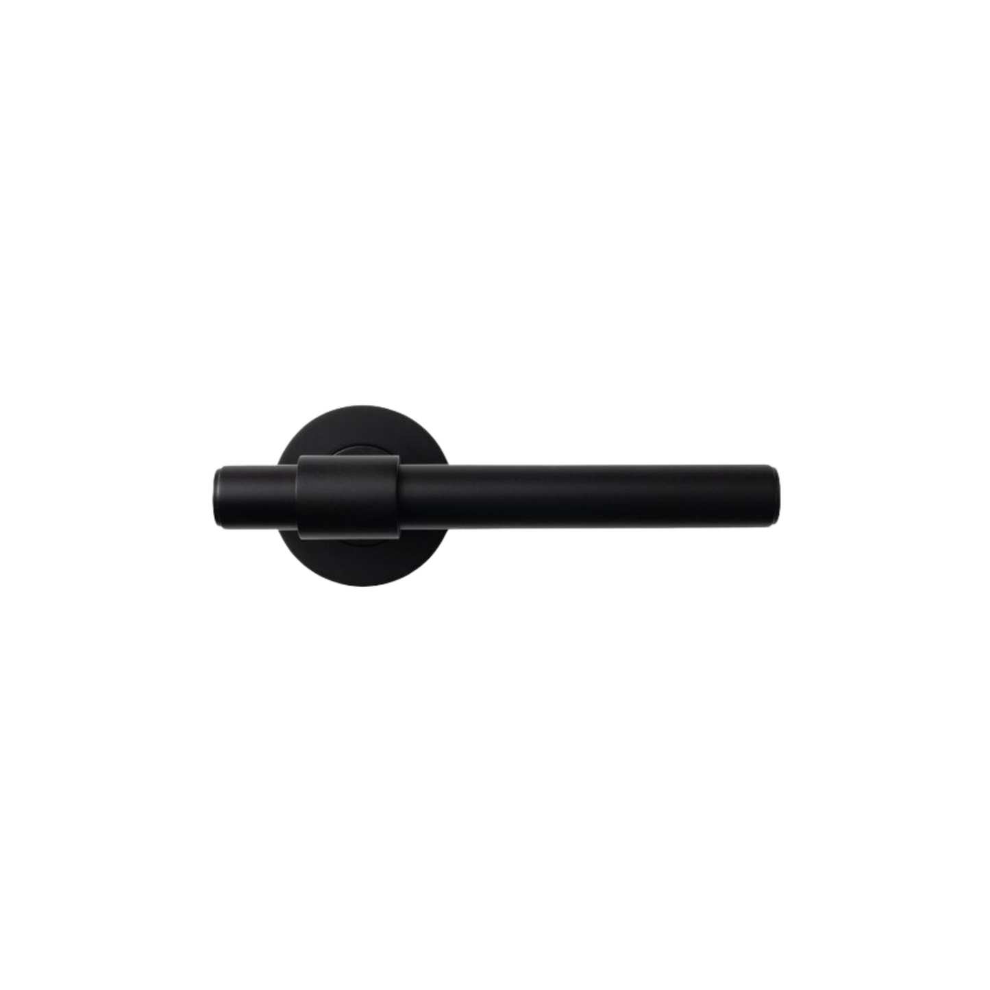 Belgravia Plain Lever Handle Set Matt Black