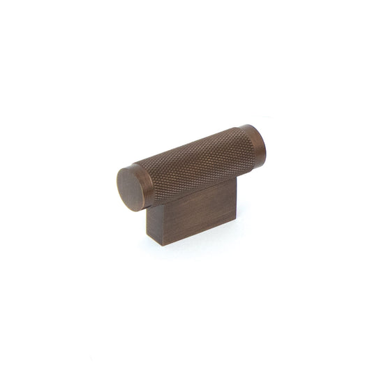 Brighton Solid Brass Knurled T Knob Bronze 50mm