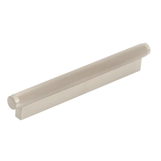 Brighton Solid Brass Knurled Pull Handle Dull Brushed Nickel 160mm