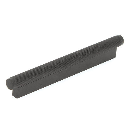 Brighton Solid Brass Knurled Pull Handle Matt Black 160mm